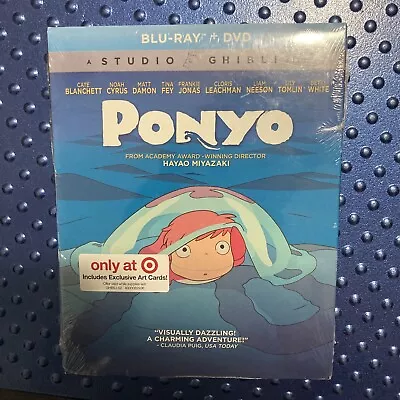 Ponyo (Blu-Ray & DVD 2023) Hayao Miyazaki- Target Exclusive - New & Sealed • $14.50