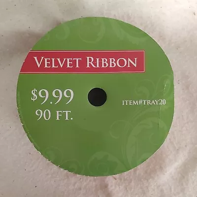 Velvet Craft Ribbon Roll 2-1/2  Width • $0.99