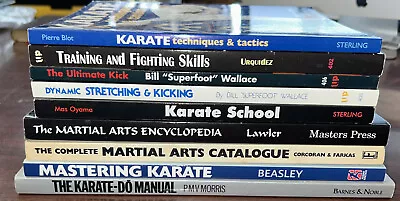 $75 • Buy Lot Of 9 Vintage To Modern Martial Arts Karate Fighting Books