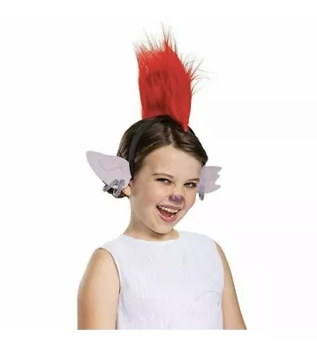 Trolls World Tour Barb Costume Light Up Headpiece Red Mohawk Wig Headband Child • $11.99