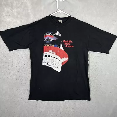 A1 Vintage 90s Marlboro Formula 1 Racing T Shirt Adult XL Black Masters Mens • $50