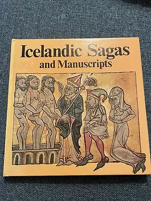 Icelandic Sagas And Manuscripts Jonas Kristjansson Illustrated Hardback 1980 • £15