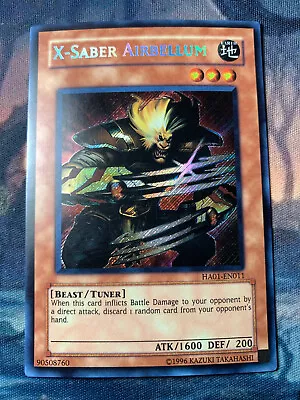 Yugioh - X-Saber Airbellum - HA01-EN011 - Unlimited Edition - Secret Rare - NM • $4.89