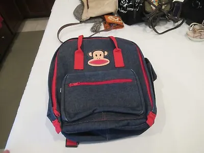 Paul Frank Blue Denim Backpack 14 Inches Tall • $38