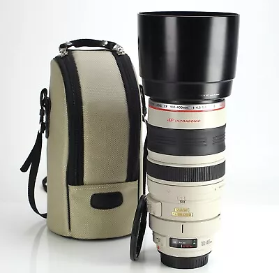 Canon EF 100-400mm Image Stabiliser F4.5-5.6 L IS USM Lens Caps & Hood EOS DSLR • £599.99