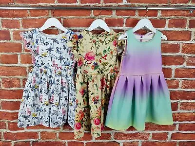 £14.99 • Buy Girls Bundle Age 5-6 Years Next M&s H&m Pretty Dress Set Llama Floral Sun 116cm