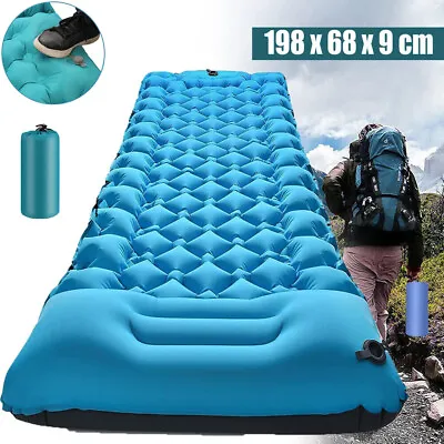 Self Inflating Mattress 10cm Camping Sleeping Mat Single Air Bed Pad Camp Hiking • $37.99