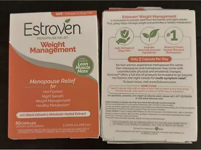 Estroven Menopause Relief + Weight Dietary Supplement - 30 Caps • $24.99