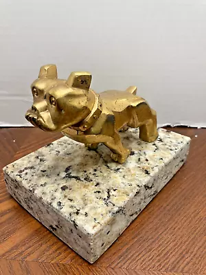 Bulldog Mack Truck Hood Ornament 87931 Mascot Brass Gold Plated • $125