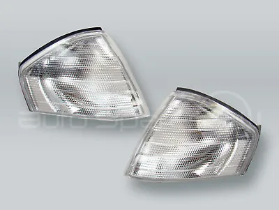 TYC Clear Corner Lights Parking Lamps PAIR Fits 1990-2002 MB SL-Class R129 • $79.90