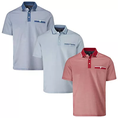 Farah Mens Nelson Polo Shirt Short Sleeve Lightweight Performance Golf Top • £22.95