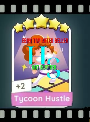 Tycoon Hustle Set 18 Monopoly Go 5 Star Gold Sticker / Card Read Description • $6.31