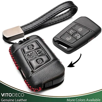 Vitodeco Keyless Leather Key Fob Case For 2019 - 2023 Volkswagen Atlas Tiguan • $14.99