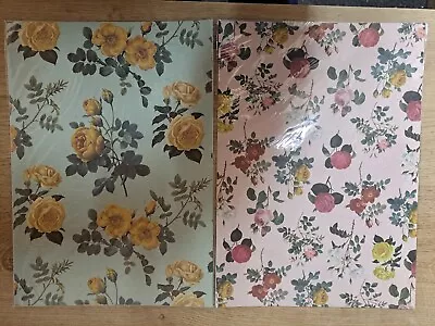 £4.99 • Buy Scrapbooking A4 Patterned Flower Rose Craft Paper 2 Packs 4 Designs 16 Sheets