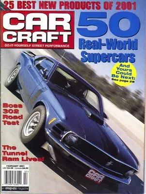 Car Craft 2001 Feb - 455 Pontiac Turbos Tunnel-ram • $5.99