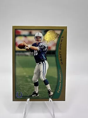 Peyton Manning Mint Colts Hof Gold Rookie Card #k5 Rc Sp 1998 Topps Action Flats • $5