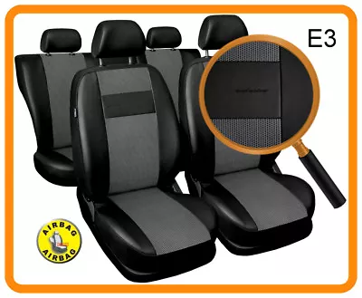 Car Seat Covers Fit Daewoo Matiz - Full Set Black Leatherette/polyester • $84.65