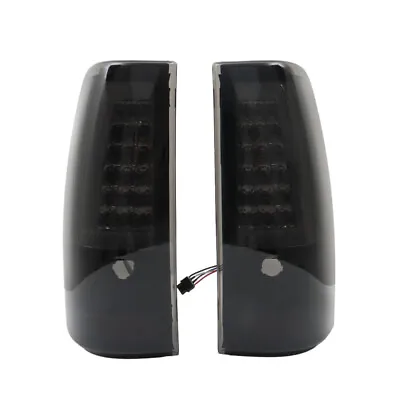 Black Tail Lights For 2003-2005 06 Chevrolet Silverado 1500 2500 LED Pair Lamp • $88.99