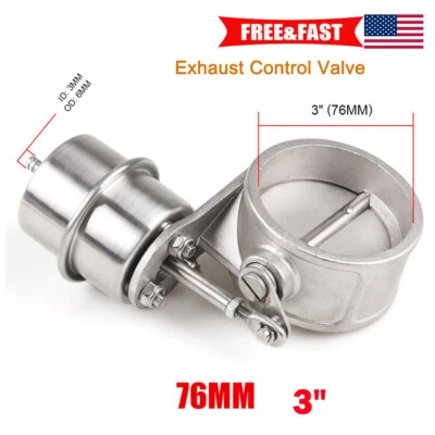 $56.35 • Buy 3  76MM Exhaust Control Valve Boost Activated/Actuator Vacuum Cutout Dump