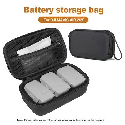$23.46 • Buy Box Shockproof Travel Drone Accessories Battery Storage Bag For DJI Mavic Air 2S