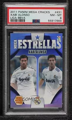 2011-12 Panini Megacracks MGK La Liga Mega Estrellas Xabi Alonso #431 PSA 8 • $29