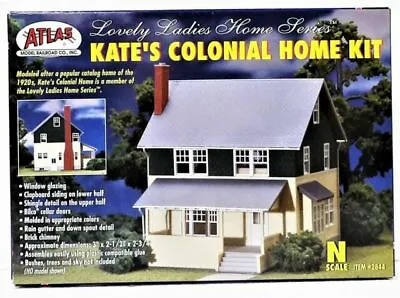 Atlas N Scale Model Railroad Building Kit Kate's Colonial Home/House • $25.99