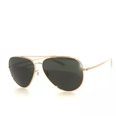 Oliver Peoples OV 1277ST 5292P1 Gold Green Polarized The Row Sunglasses 1277 • $149.99