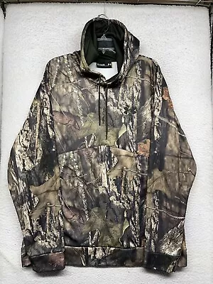 Under Armour Hoodie Mens XL Extra Large Brown Camo Mossy Oak Hunting Sweatshirt • $29.99