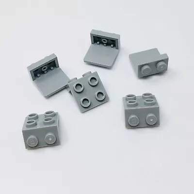 $1.49 • Buy 44728 LEGO Parts Bracket 1x2 - 2x2 LIGHT BLUISH GRAY (6)