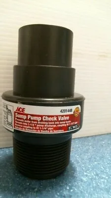 ACE Sump Pump 1-1/2  To 1-1/2  Check Valve  (4201448)  FS  • $9