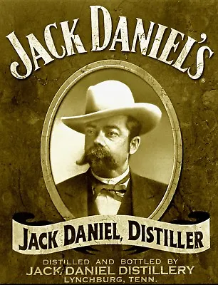 TIN SIGN  Jack Daniels Distiller   Beer Mancave Wall Vintage Diner Moonshine Sip • $7.35