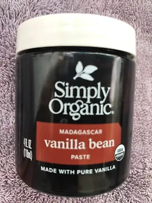 Simply Organic Madagascar Vanilla Bean Paste One 4 Oz. Jar 8/2025 • $20