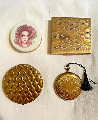 4 Count Lot Of Vintage Avon And Elgin Compacts  • $25