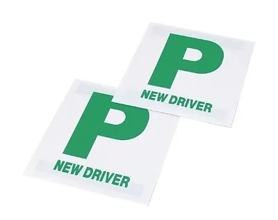 £2.99 • Buy 2x High Quality Magnetic P Plates Leaner Pass Driver Easy Removable Sign