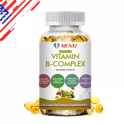 Vitamin B Complex Supplement - Super B Vitamin Immune Boost Energy Metabolism • $12.99