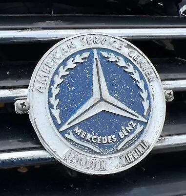 Vintage Mercedes-benz American Service Center Arlington Virginia Car Badge • $47.99