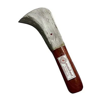 4” Hawkbill Fixed Blade Knife Steel Thai Claw Machetes Vintage Style Peel... • $44.59
