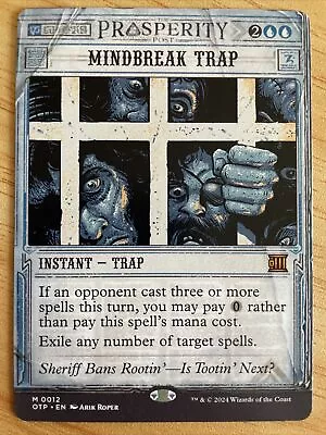 Mindbreak Trap Breaking News NM MTG Magic The Gathering Blue Staple OTJ • $20