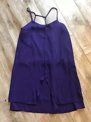 Volume One Juniors Purple Sleeveless Strappy Mini Dress Size Small • $8