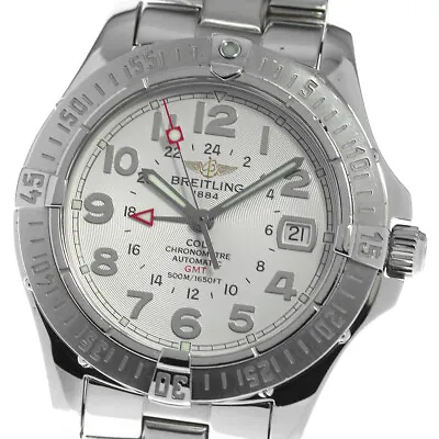 BREITLING Colt A32350 GMT Silver Dial Automatic Men's Watch_799774 • $1906.99