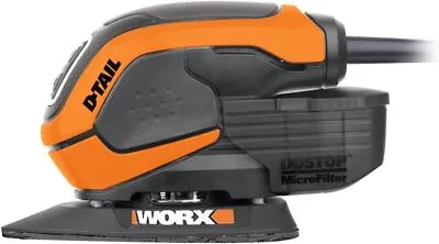 Detail Palm Sander With Accessories Worx D-Tail 65W Mains WX648 • £29.55