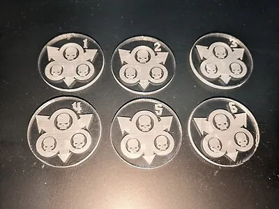 6 X Warhammer 40k Objective Markers 40mm - Death Guard • £5.50