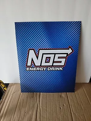 NOS ENERGY DRINK Sign Plastic / Monster Energy HYDRO / Advertising / 623-ys2 • $79.95