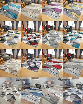 £34.99 • Buy Impulse Thick Quality Modern Carved Rugs Runner Small Extra Large Soft Mat Cheap