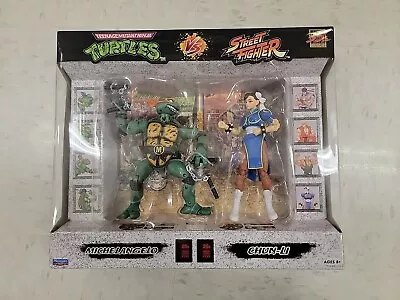 $25.99 • Buy Teenage Mutant Ninja Turtles Vs. Street Fighter 2 Pack - Michelangelo Vs Chun-Li