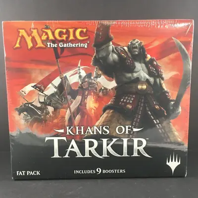Magic The Gathering Khans Of Tarkir Fat Pack Bundle KTK 2014 NEW/FACTORY SEALED • $81