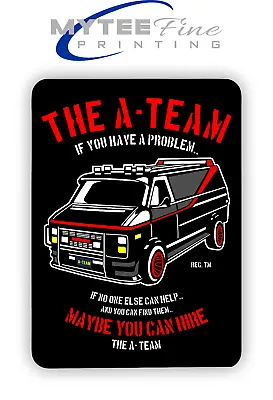 The A-Team Van Mr T 1980s METAL SIGN PLAQUE Man CAVE Poster Retro • £9.99