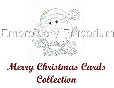 Merry Christmas Cards Collection - Machine Embroidery Designs On Usb 5x7 • £12.95