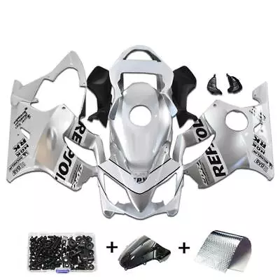 FSM Injection Mold White  Fairing Fit Lor Honda 2001-2003 CBR600F4I N014 • $489.99