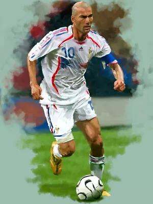 V1429 Zinedine Zidane France Legend Painting Art Decor WALL POSTER PRINT • $13.95